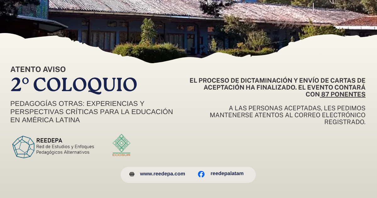 Aviso, coloquio ECOSUR-REEDEPA